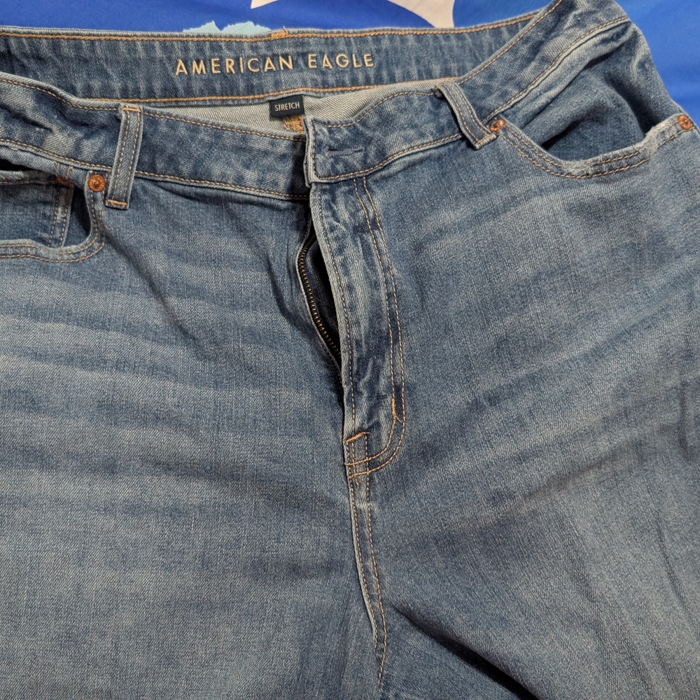 American Eagle Outfitters Blue Flare & Wide Leg Jeans